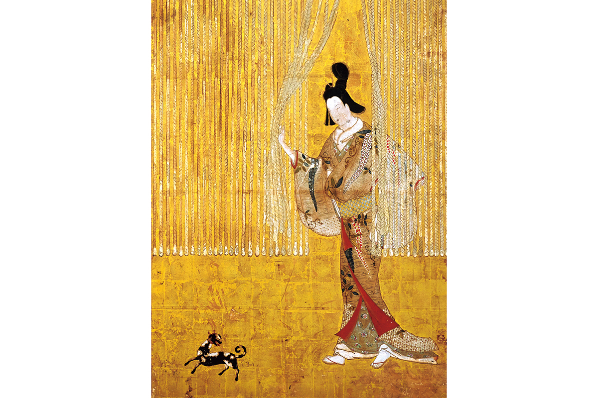 縄暖簾図屏風(部分) 所蔵:公益財団法人アルカンシエール美術財団(原美術館ARC)重要文化財