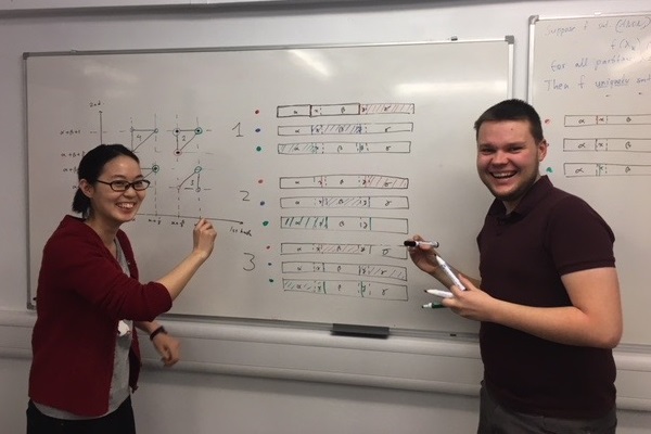 Igarashi and a fellow graduate student