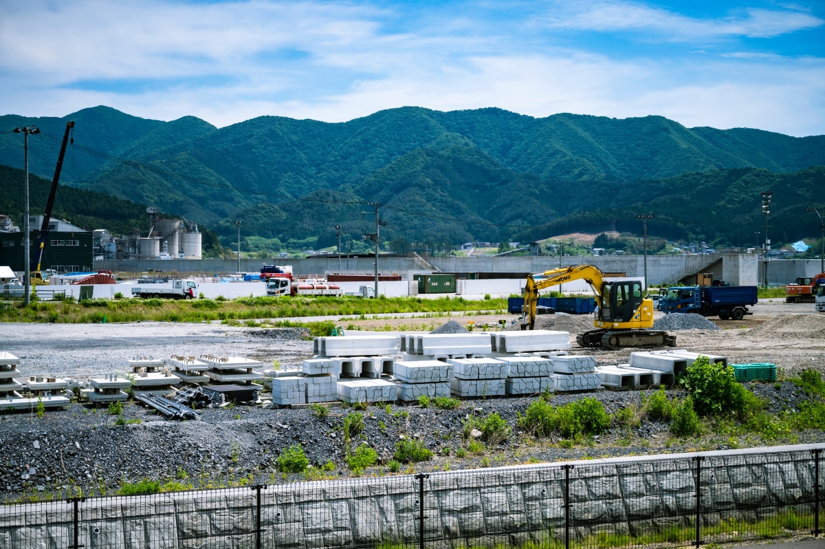 東日本大震災 復興工事現場
