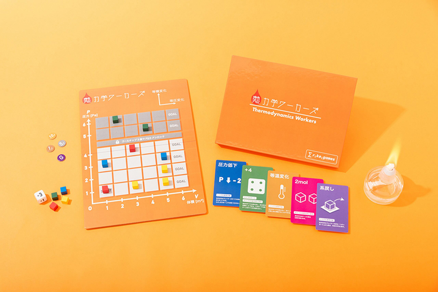 熱力学ワーカーズのセットを広げている様子