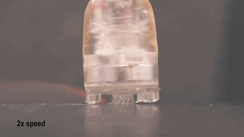 GIF of brush twirling and sweeping